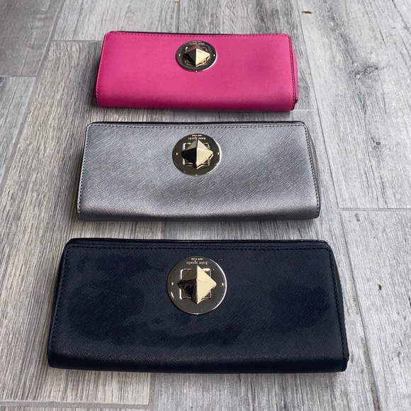 🖤💕KATE SPADE clutch in metallic black. EUC 💕🖤 - Picture 4 of 13